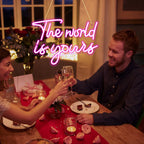 The World Is Yours 5V USB LED neon sign