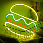 Enseigne néon LED USB 5 V Hamburger