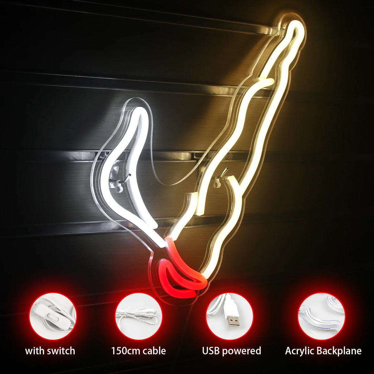 Smoking 5V USB LED neon sign