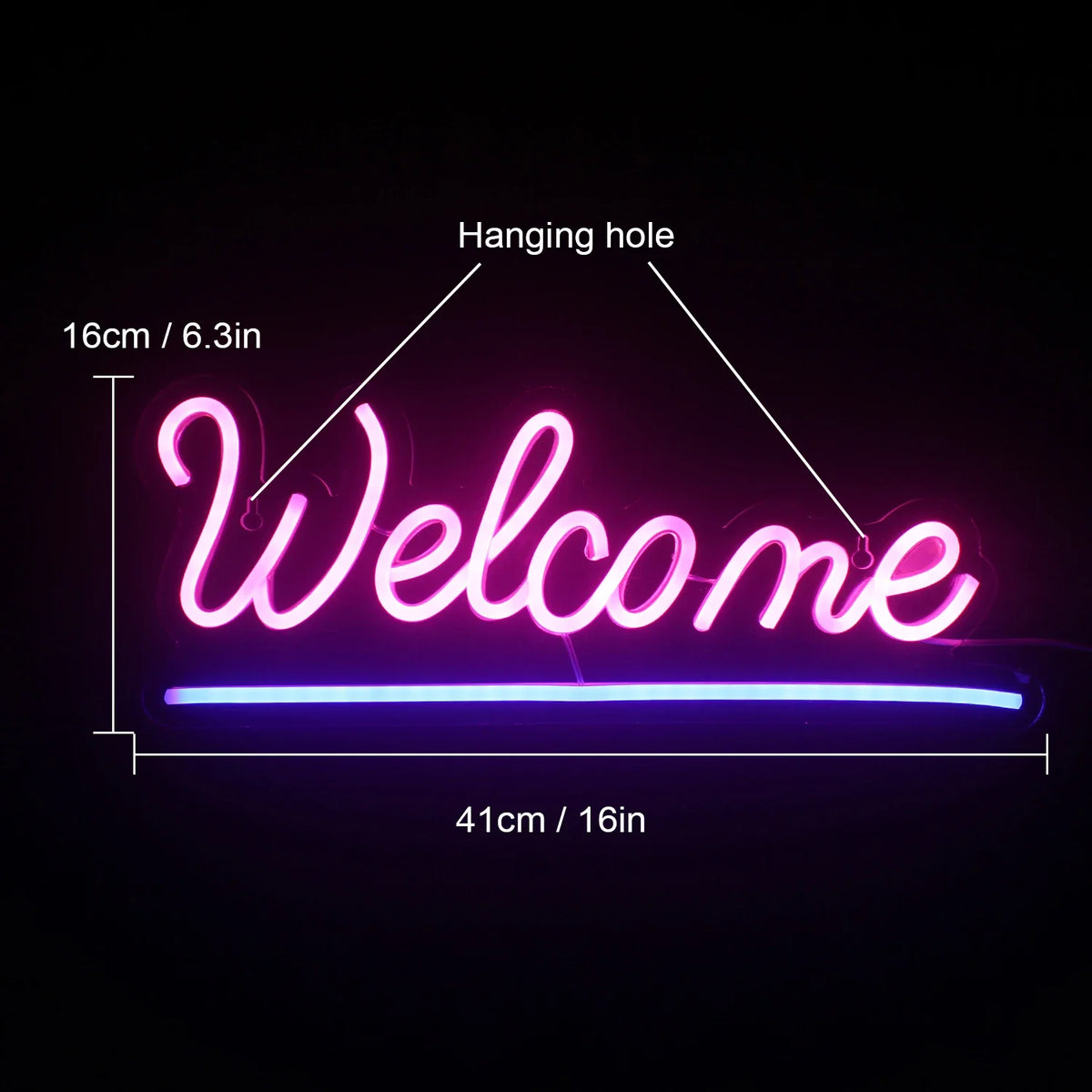 Welcome 5V USB LED neon sign