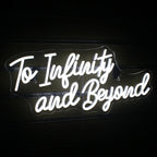 To Infinity and Beyond 5V USB LED neon sign