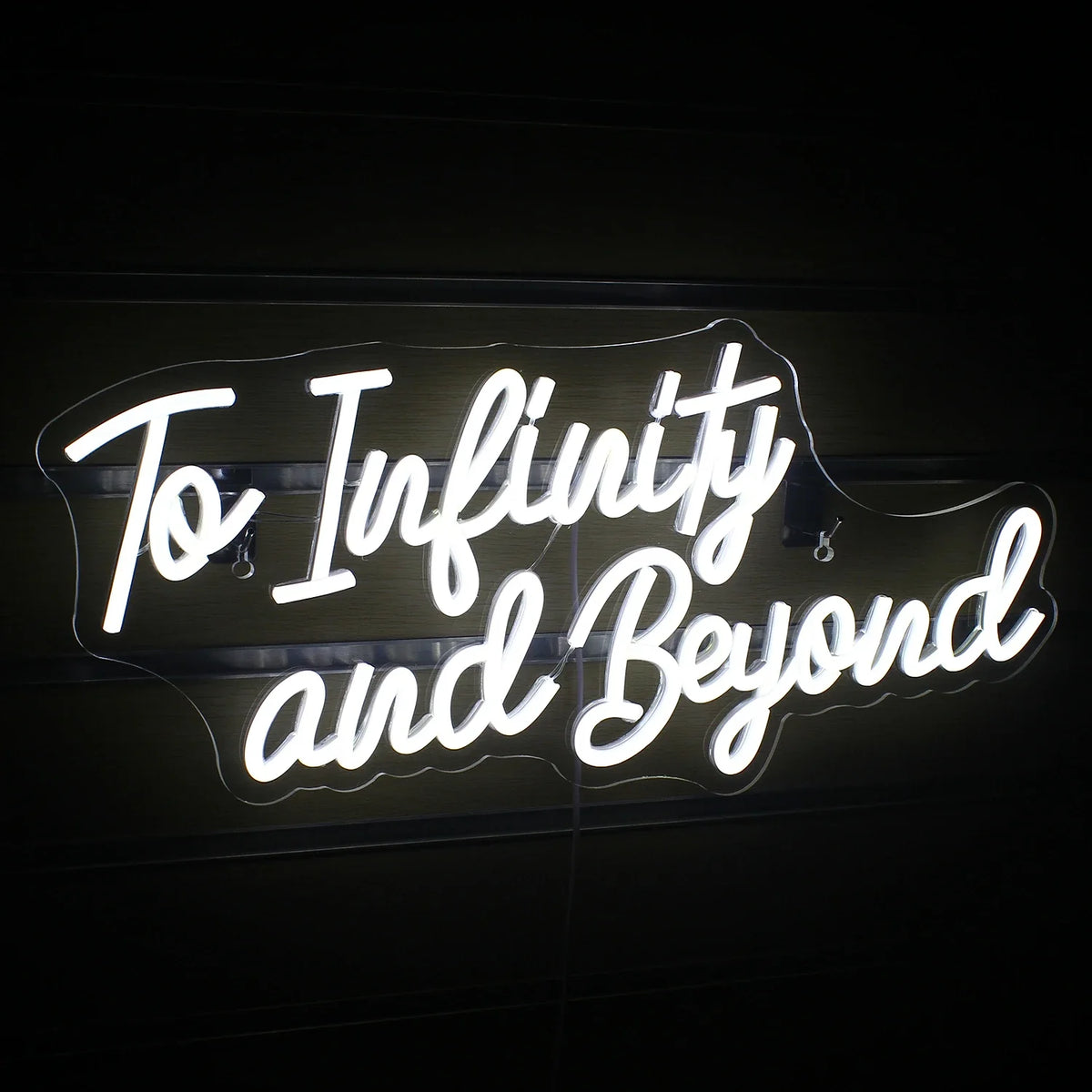 To Infinity and Beyond 5V USB LED neon sign