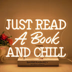 Just Read A Book And Chill 5V USB LED neon sign – 42X27cm