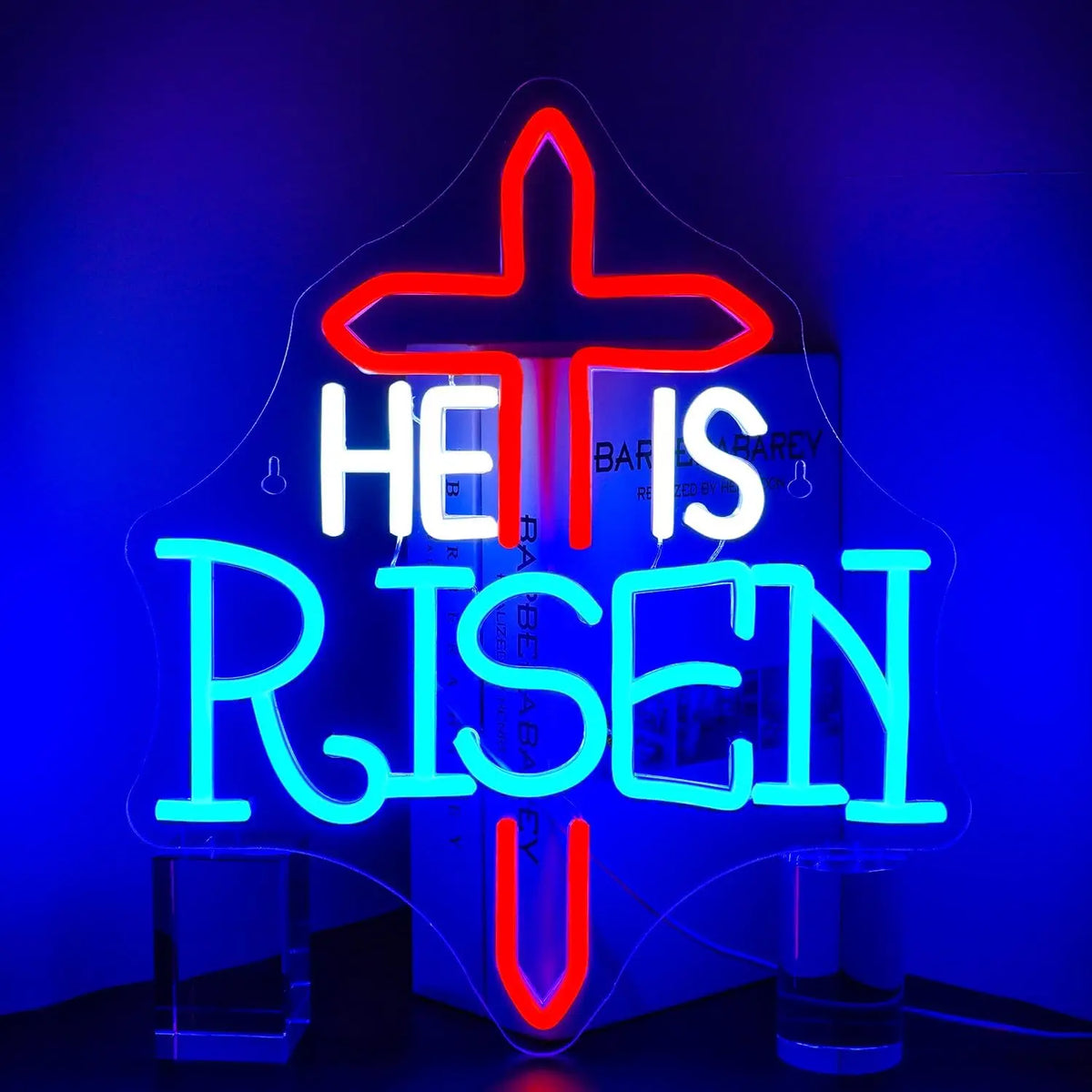 He Is Risen 5V USB LED neon sign – 32X37cm