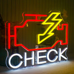 Enseigne néon LED USB 5 V Check Engine