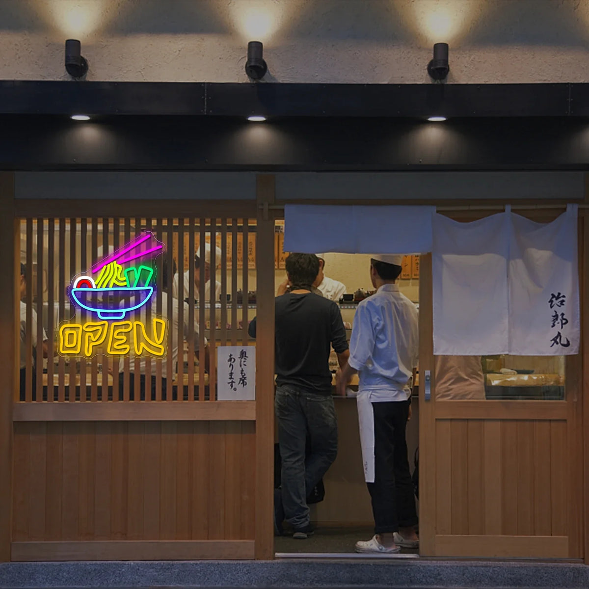 Enseigne néon LED USB 5 V Open Ramen