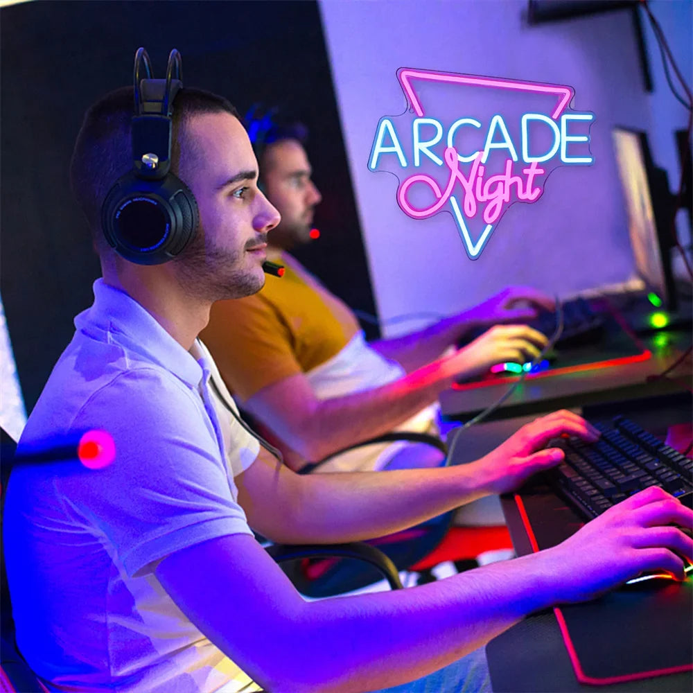 Enseigne néon LED USB 5 V Arcade Night