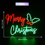 Enseigne néon LED USB 5 V Merry Christmas