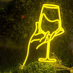 Red Wine Glass 5V USB LED neon sign