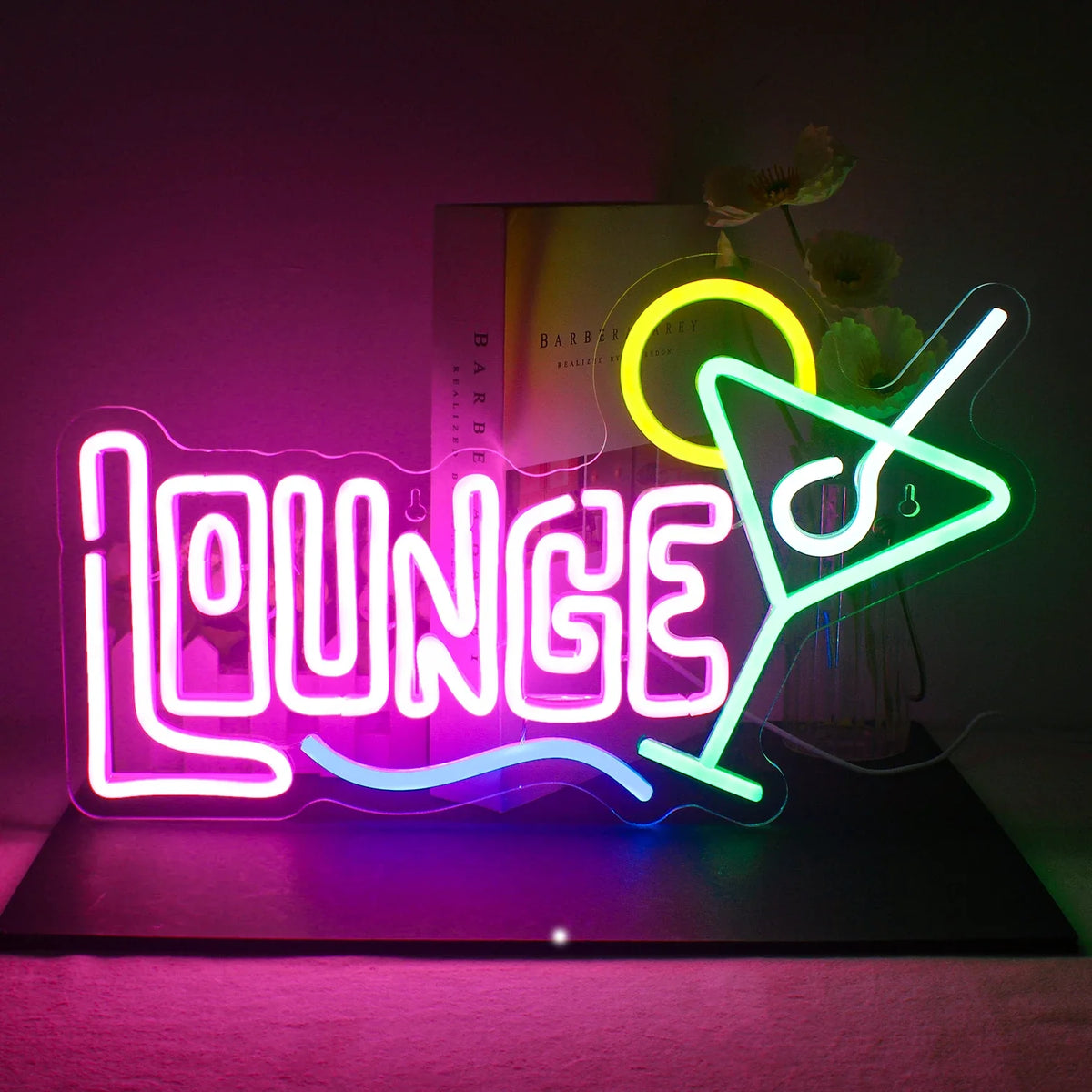 Cocktails Lounge 5V USB LED neon sign – 42.6x25cm