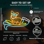 Corgi Dog Pet Shop 5V USB LED neon sign