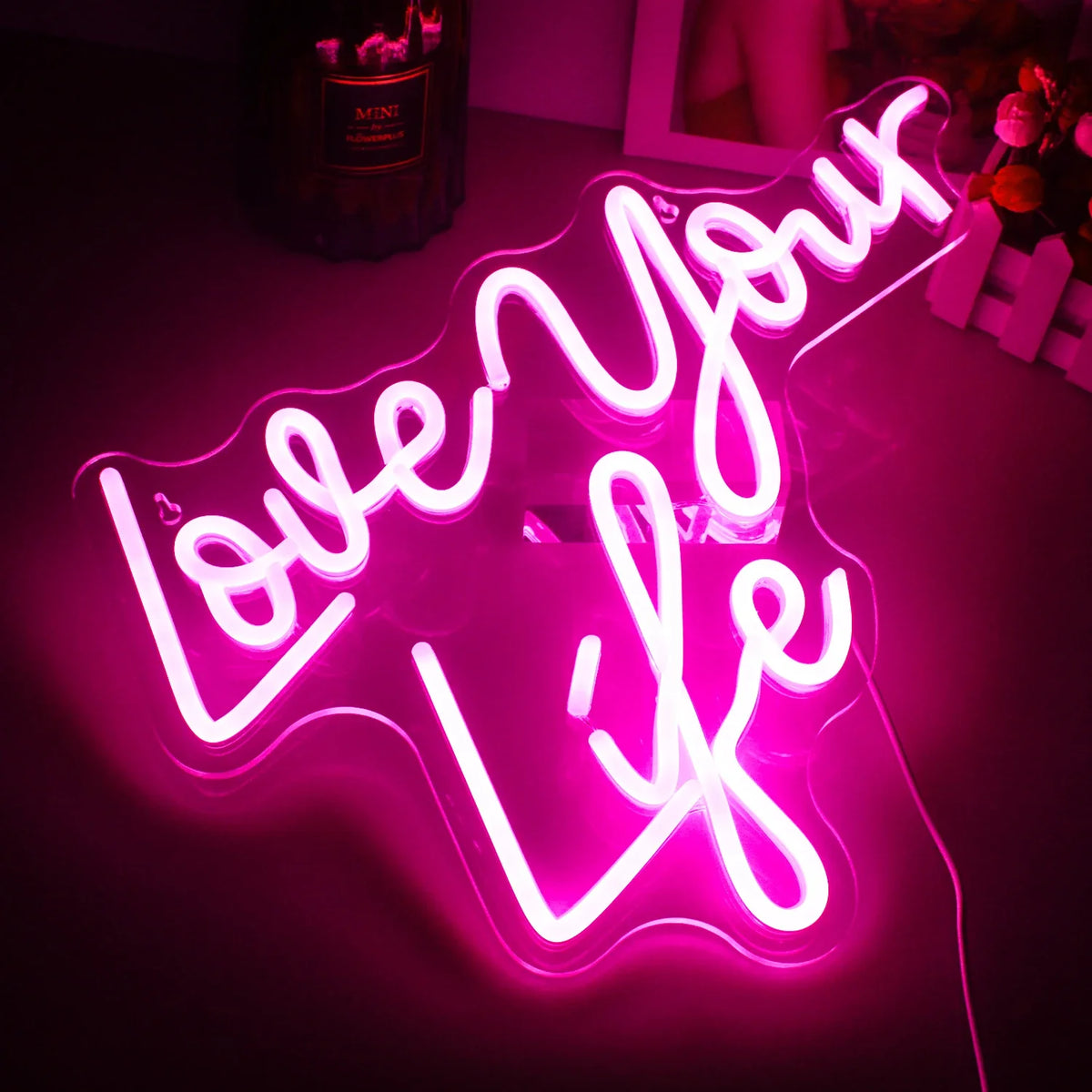 Enseigne néon LED USB 5 V Love Your Life