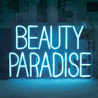 Enseigne néon LED USB 5 V Beauty Paradise — 40 × 26 cm