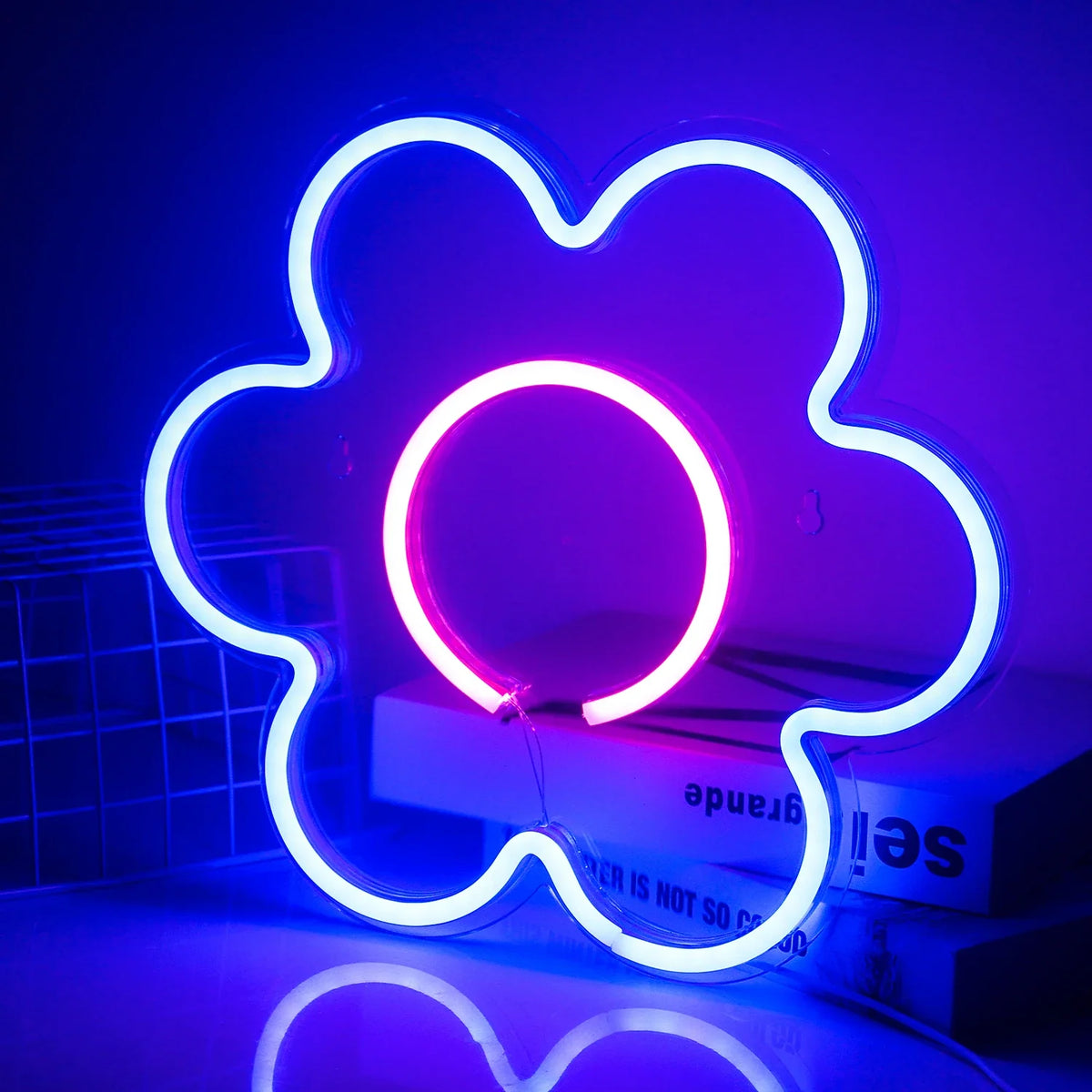 Flower (Colour Options) 5V USB LED neon sign