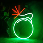 Green Grenade 5V USB LED neon sign – green