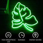 Green Leaf 5V USB LED neon sign