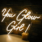 Enseigne néon LED USB 5 V You Glow Girl