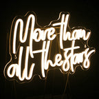 Enseigne néon LED USB 5 V More Than All The Stars