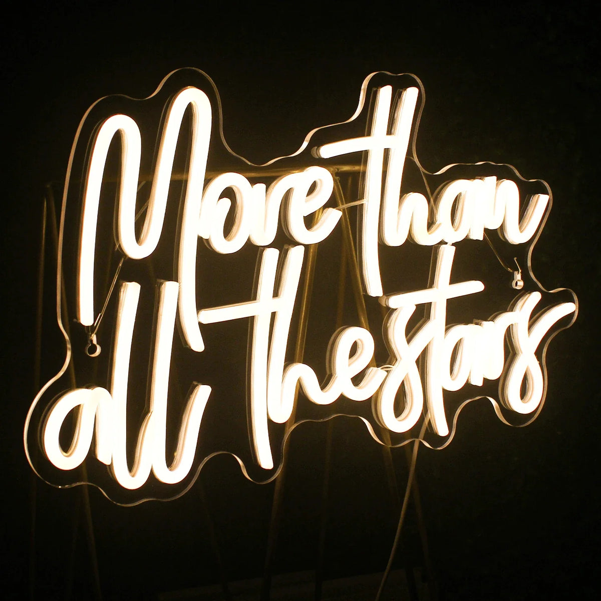 Enseigne néon LED USB 5 V More Than All The Stars