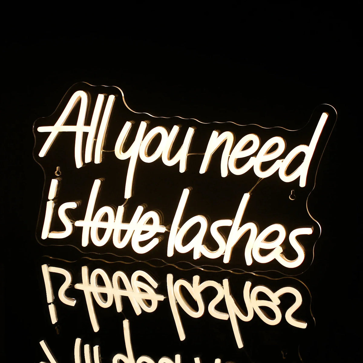 All You Need is Lashes 5V USB LED neon sign