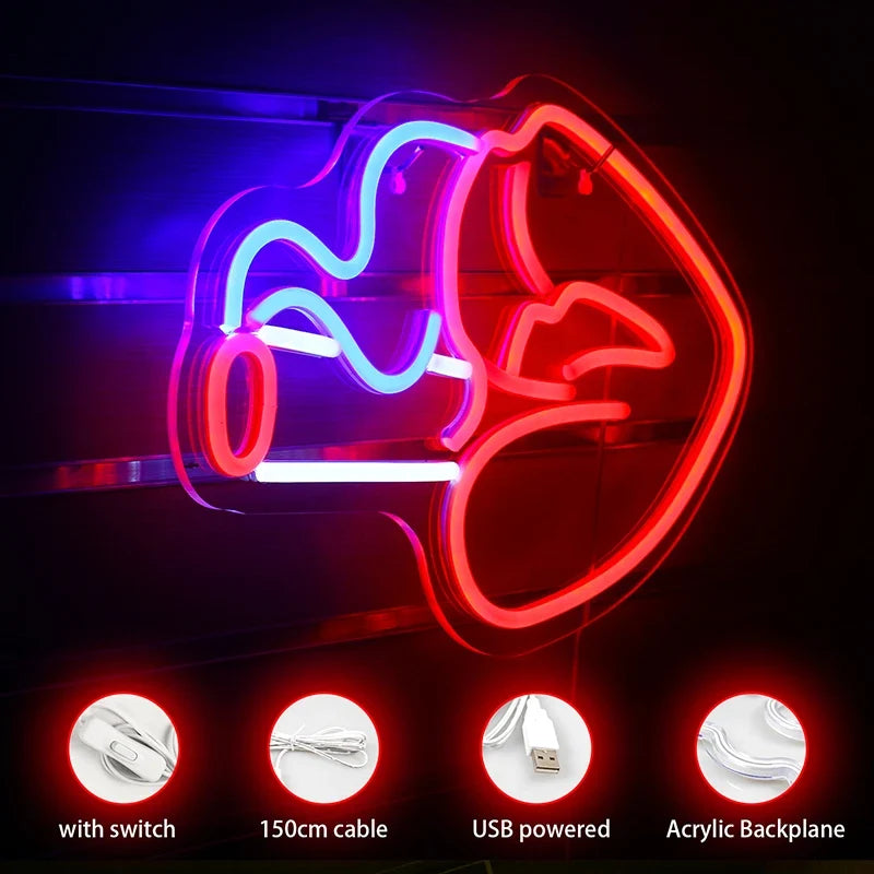 Woman Smoking 5V USB LED neon sign