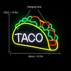 Taco 5V USB LED neon sign