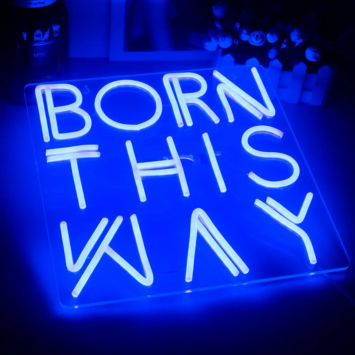 Enseigne néon LED USB 5 V Born This Way