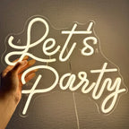 Enseigne néon LED USB 5 V Let's Party