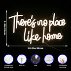 Enseigne néon LED USB 5 V There's No Place Like Home