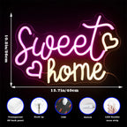 Sweet Home 5V USB LED neon sign