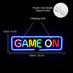 Game On 5V USB LED neon sign