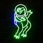 Green Frog 5V USB LED neon sign