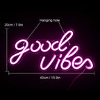Good Vibes 5V USB LED neon sign