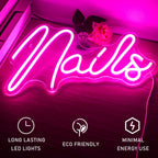Enseigne néon LED USB 5 V Nails