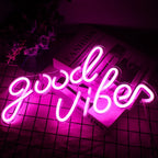 Good Vibes 5V USB LED neon sign