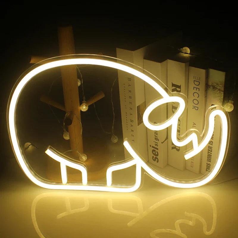 Rhino 5V USB LED neon sign