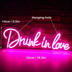 Drunk In Love 5V USB LED neon sign