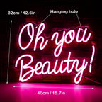 Enseigne néon LED USB 5 V Oh You Beauty