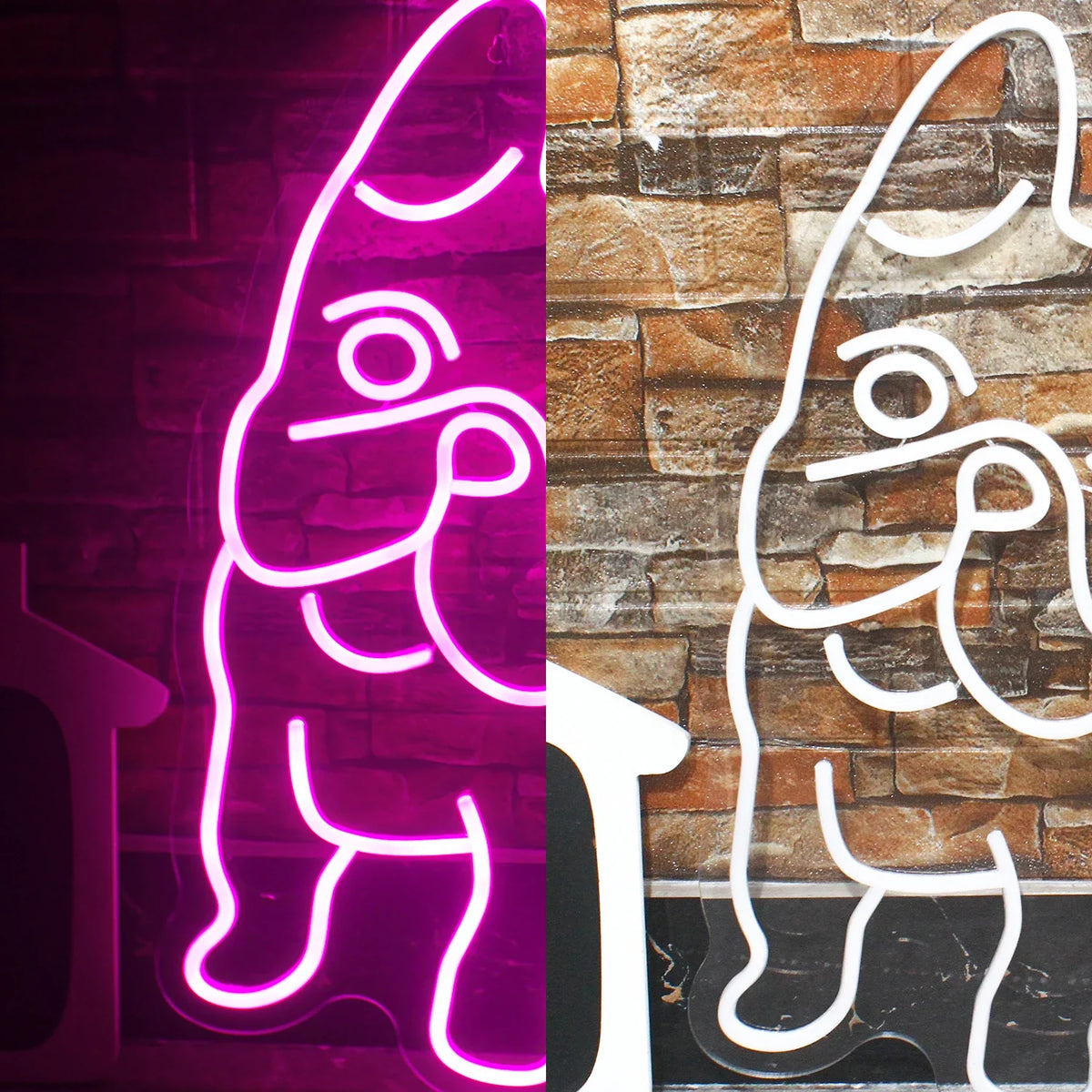 Pink Dog 5V USB LED neon sign