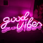 Good Vibes 5V USB LED neon sign