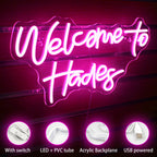 Welcome to Hades 5V USB LED neon sign
