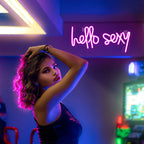 Enseigne néon LED USB 5 V Hello Sexy