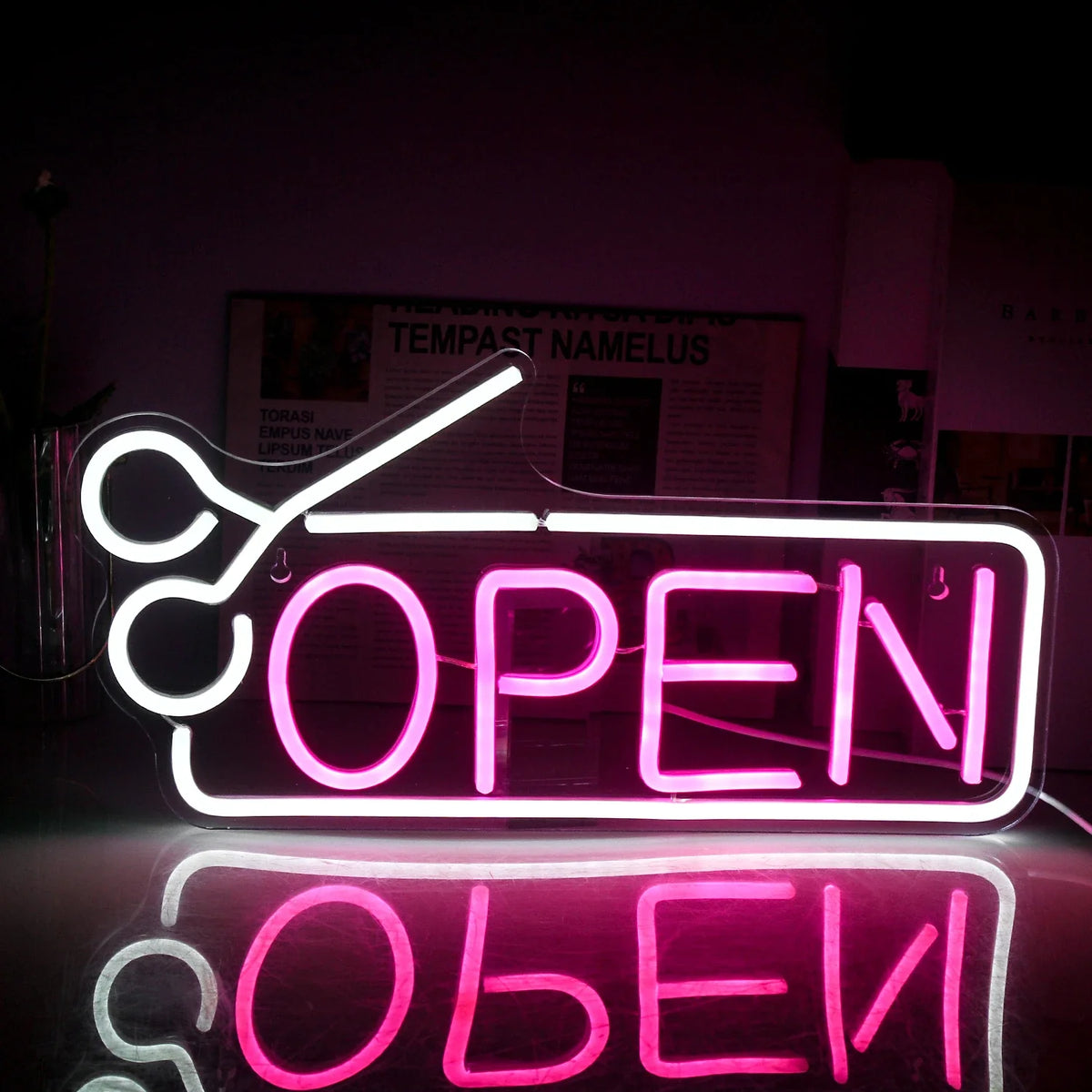 Hair Salon Open 5V USB LED neon sign