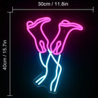 Pink Cowboy Boot 5V USB LED neon sign