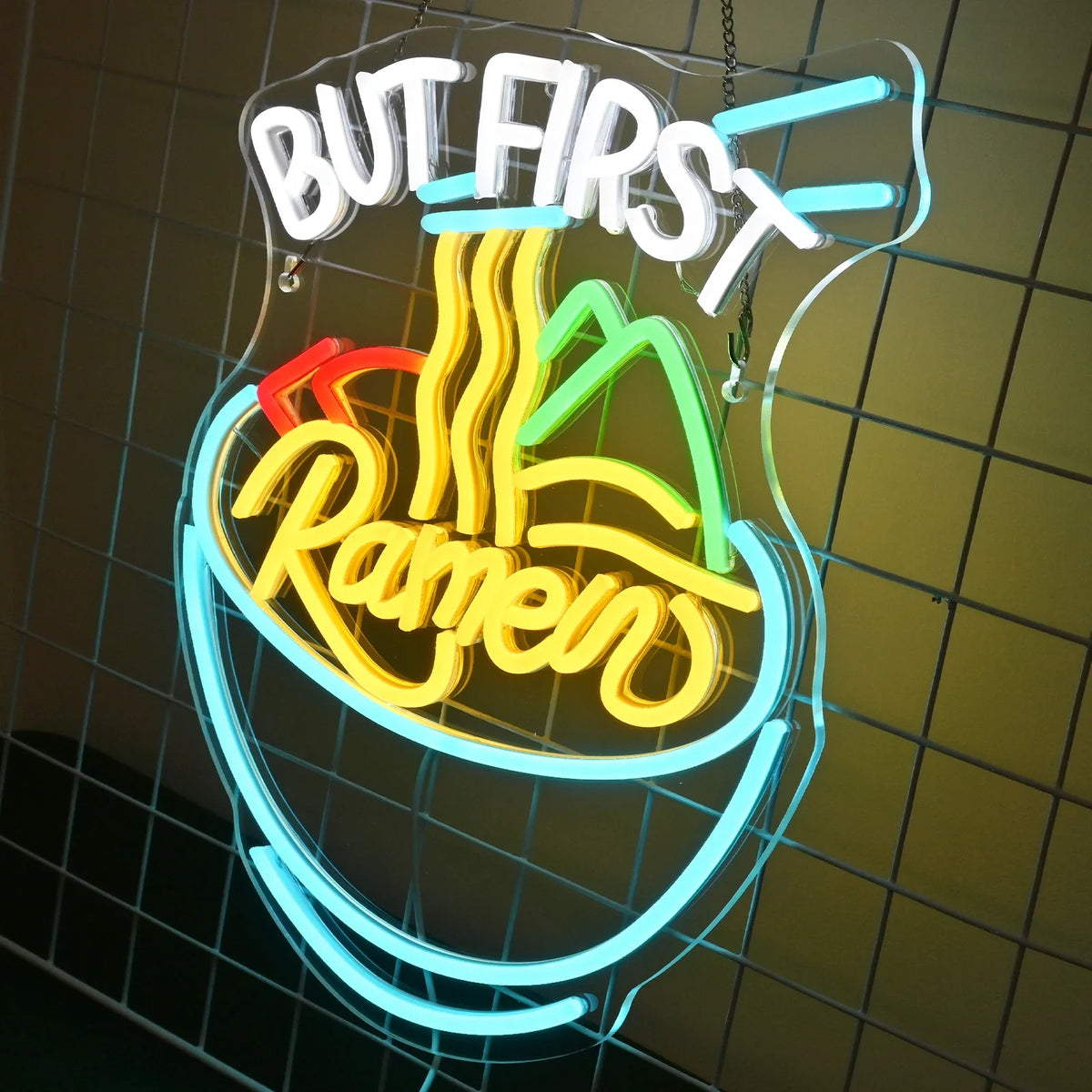 But First Ramen 5V USB LED neon sign