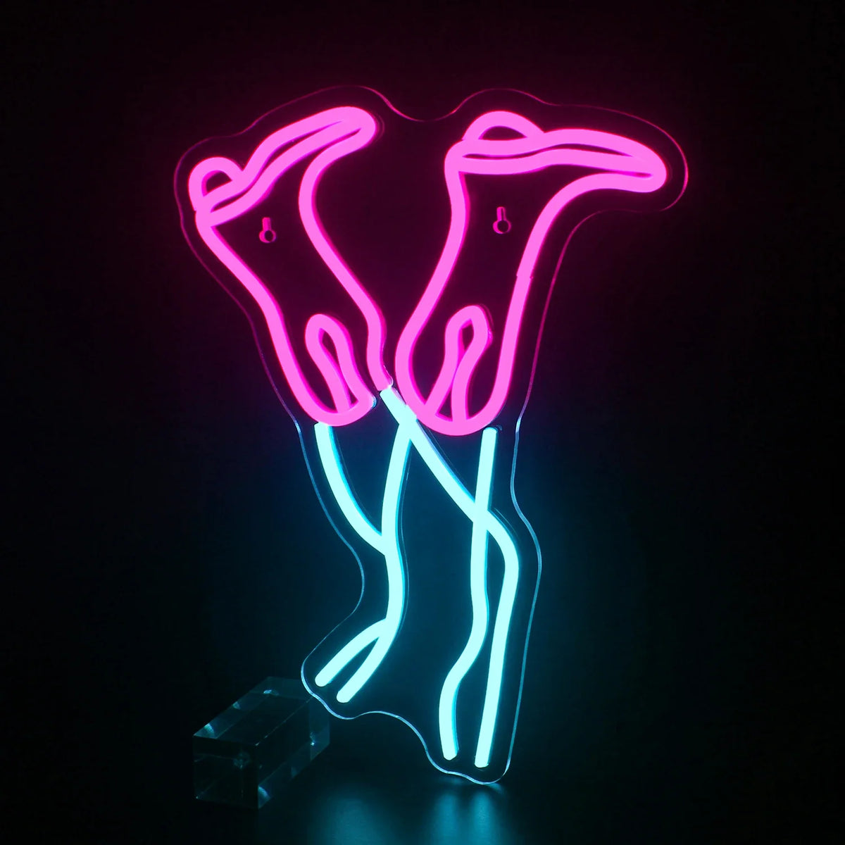Pink Cowboy Boot 5V USB LED neon sign