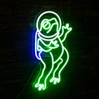 Green Frog 5V USB LED neon sign