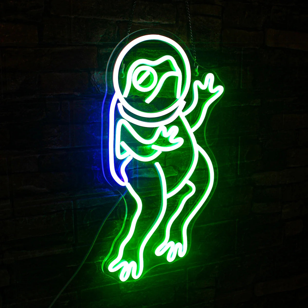 Green Frog 5V USB LED neon sign