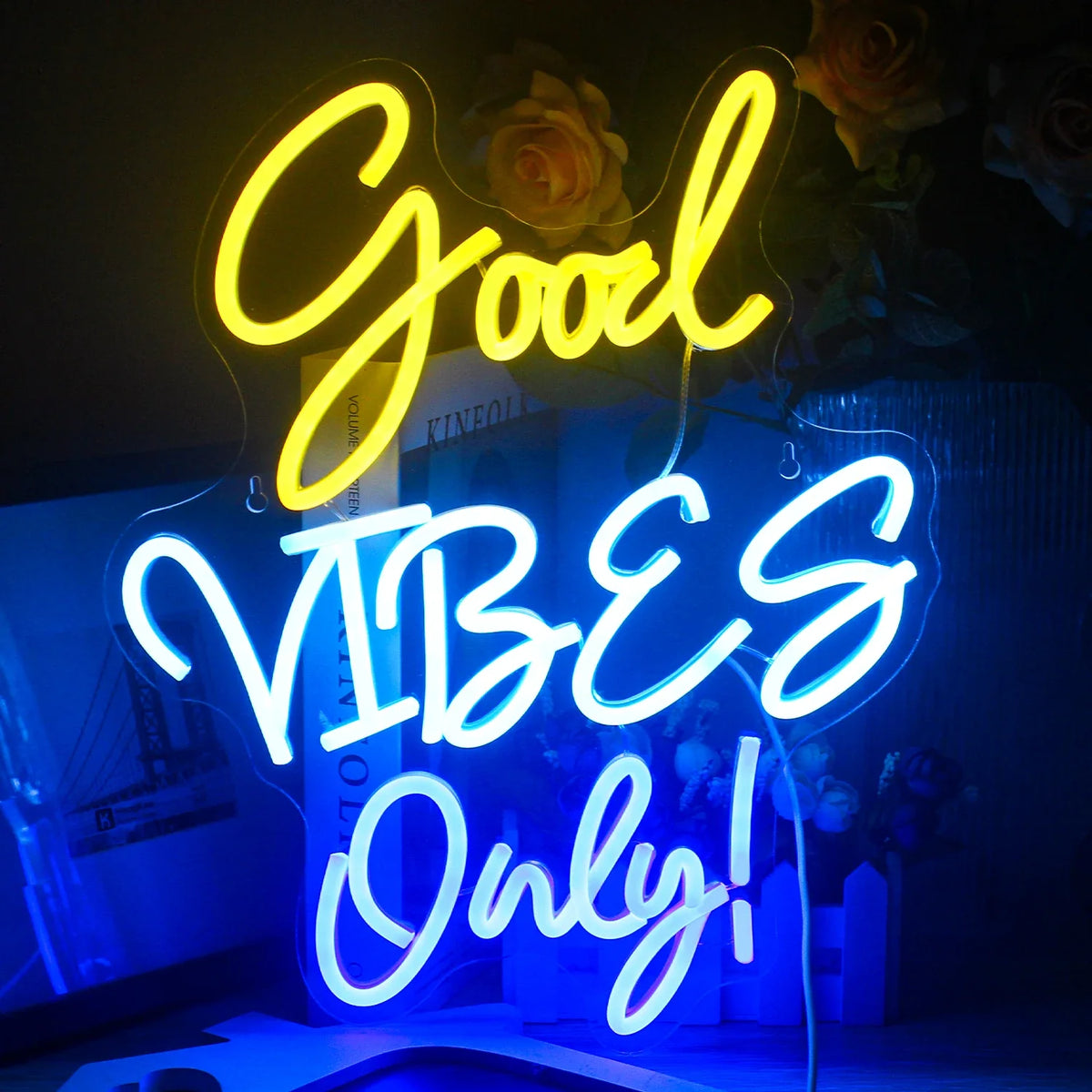 Good Vibes Only 5V USB LED neon sign – Colour