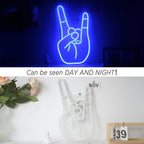 Rock Hand Gesture 5V USB LED neon sign